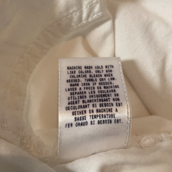 Guess Jeans Womens White Cotton Blend Mid Rise Bermuda Shorts Plus Size 32 - Picture 5 of 10